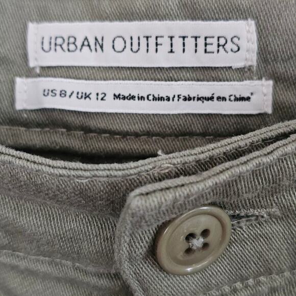 Urban Outfitters Women's Lance Utility Trousers Pants 8 High Waist Baggy Twill - Picture 4 of 6